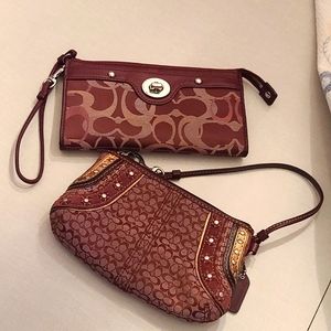 2 Coach Wristlets